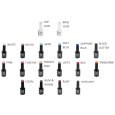 Gel Nail Varnish 9.5ml - Assorted Colours